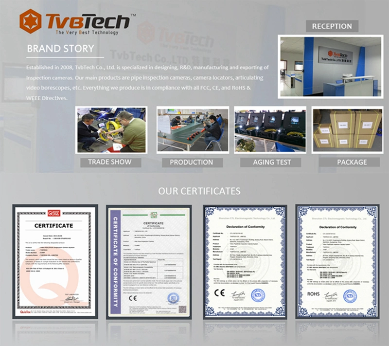 New CCTV Self-Leveling Pipe Inspection Camera System with Meter Counter